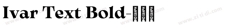 Ivar Text Bold字体转换